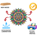 Vibrant Fusion Mandala Wall Decor