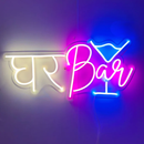 Ghar Bar Neon Light Sign