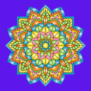 Rainbow Bloom Mandala Wall Decor