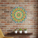 Rainbow Bloom Mandala Wall Decor