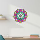 Color Petal Bloom Mandala Wall Decor