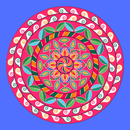 Leaf Swirl Harmony Mandala Wall Decor