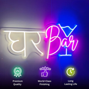 Ghar Bar Neon Light Sign