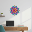Symmetric Petal Aura Mandala Wall Decor