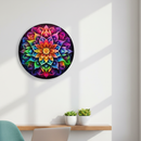 Cosmic Bloom Rainbow Mandala Wall Decor