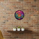 Cosmic Bloom Rainbow Mandala Wall Decor