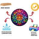 Cosmic Bloom Rainbow Mandala Wall Decor