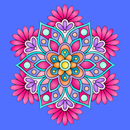 Floral Harmony Mandala Wall Decor