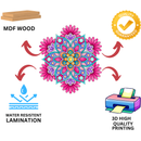 Floral Harmony Mandala Wall Decor