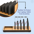 Multi-Device Charging Stand Organizer for Laptop, Tablet, Mobile And Power Bank  All-In-One Charging Station