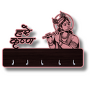 Lord Krishna Flute Wooden Wall Key Holder - ICraft asia