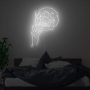 Smoking Skull Neon Sign