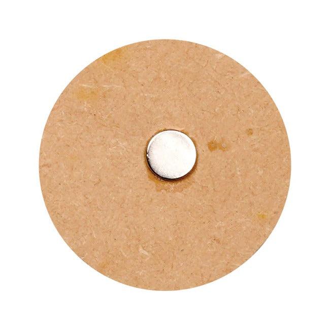 MDF Round Fridge Magnet