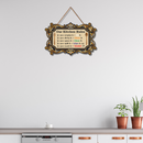 Elegant Kitchen Rules Wall Hanging