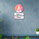 Calm Se Kaam Wooden Wall Hanging