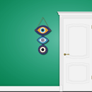 Blue Eye Evil Eye Wall Hanging