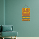 Wooden Wall Hanging with Gayatri Mantra