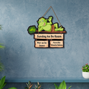 Sunday Ke Do Kaam Wooden Wall Hanging