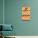 Hanuman Chalisa Shri Guru Charan Saroj Raj Wooden Wall Hanging