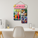 "Krishna Wooden Wall Hanging" - ICraft asia