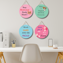 "Stay, Make, Work, Never" wall hanging - ICraft asia