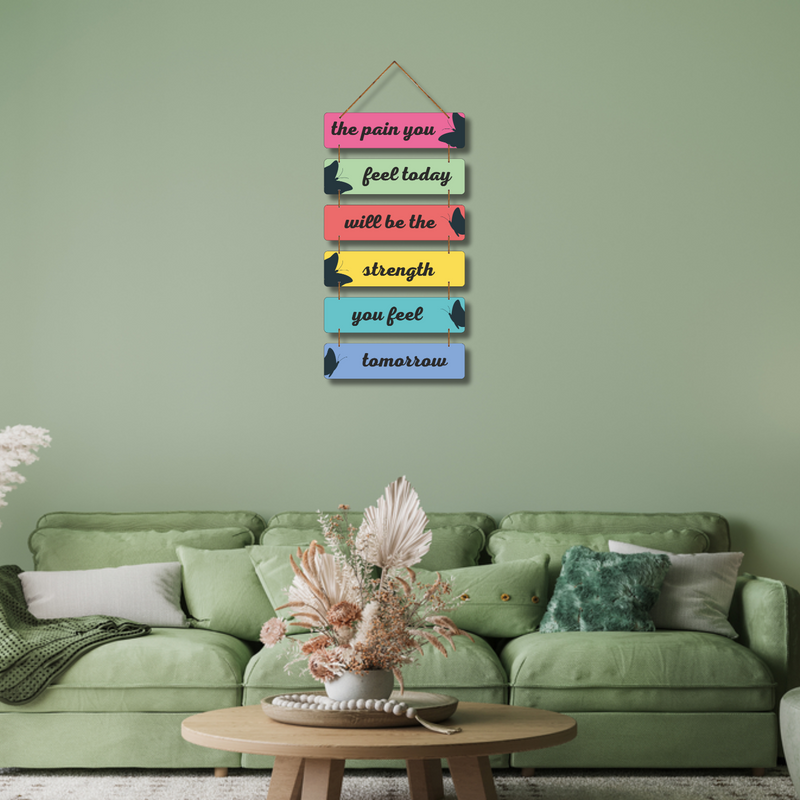 "the pain you fill today" Wall Hanging