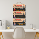 "I Am Motivated" Wooden Wall Hanging - ICraft asia