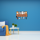 Cute Cats “Home Sweet Home” Wooden Wall Key Holder - ICraft asia