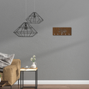 Trishul & Damru Design Wooden Key Holder