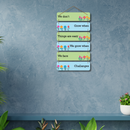 We Dont Grow When Woodan Wall Hanging