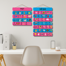 "Marathi Varnamala" Wooden Wall Hanging - ICraft asia