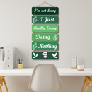 "I Am Not Lazy" Wooden Wall Hanging - ICraft asia