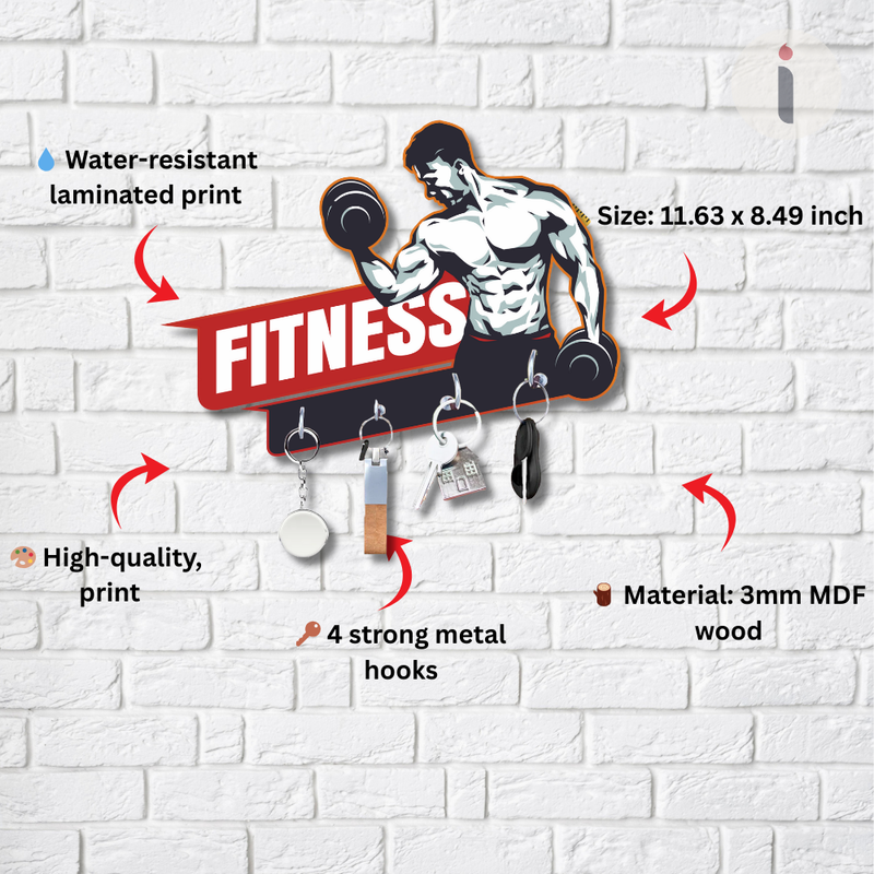 Fitness Freak Wall Key Holder - ICraft asia