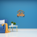 Cat Couple Wooden Wall Key Holder - ICraft asia