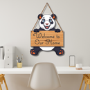 Panda White Beautiful Wooden Wall Hanging - ICraft asia