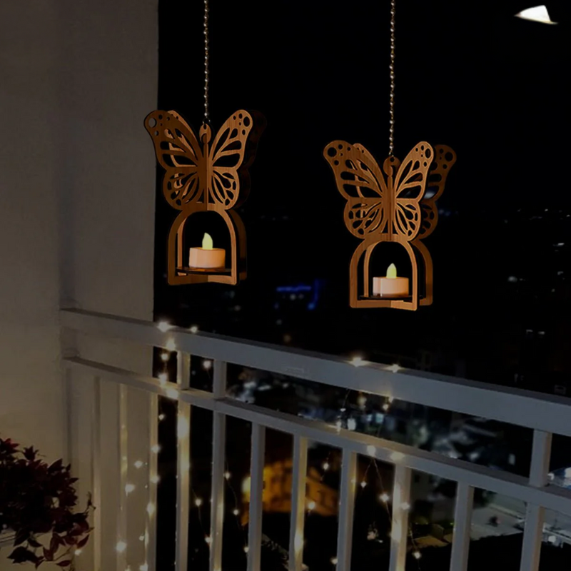 Hanging Butterfly Diya Holder