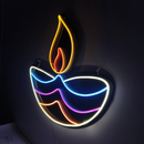 Radiant Neon Diya Light