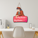 "My Room My Rules" Wooden Wall Hanging - ICraft asia