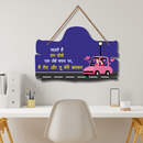 "Chalate Hai Hum Dono" Wooden Wall Hanging - ICraft asia
