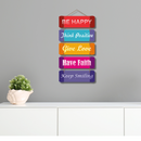 "Be Positive" Decorative Wooden Wall Hanging - ICraft asia