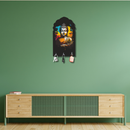 Colorful Buddha Wooden Wall Key Holder - ICraft asia