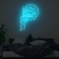 Smoking Skull Neon Sign