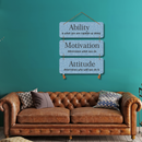"Ability, Motivation, Attitude" wall hanging - ICraft asia