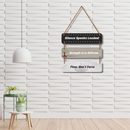 Silence and Stillness Motivational Wall Hanging