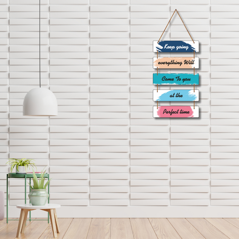 Keep Going Inspirational Wall Hanging