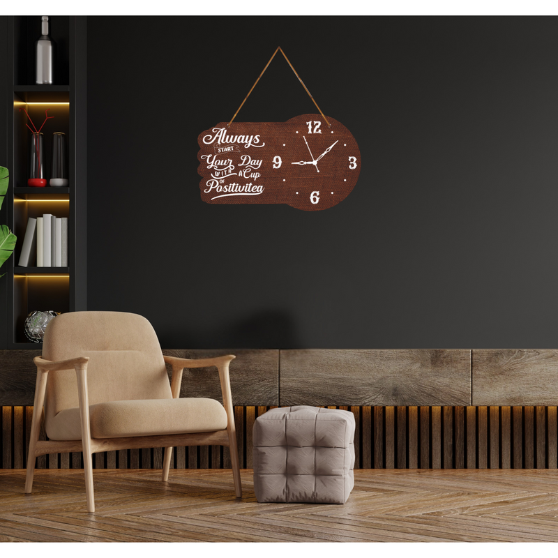 “Always Start Your Day with Positivitea” Wall Hanging