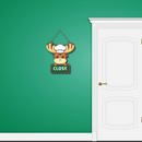 Cute Reindeer Open-Close Signboard