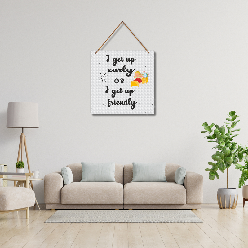 "Choose Wisely: Wake-Up Mood Edition" Wall Hanging