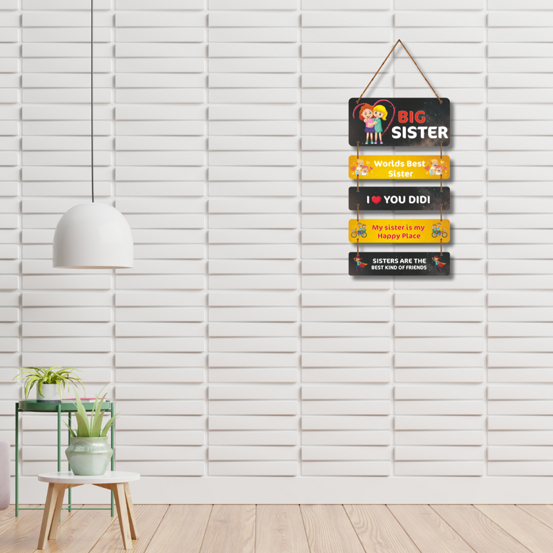 Big Sister Love Wooden Wall Hanging