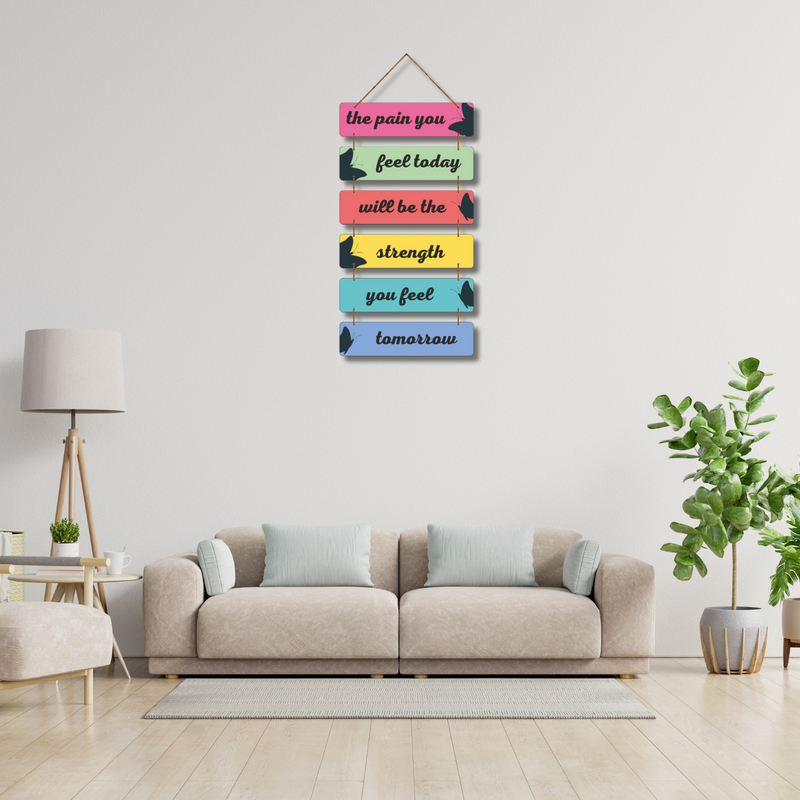 "the pain you fill today" Wall Hanging